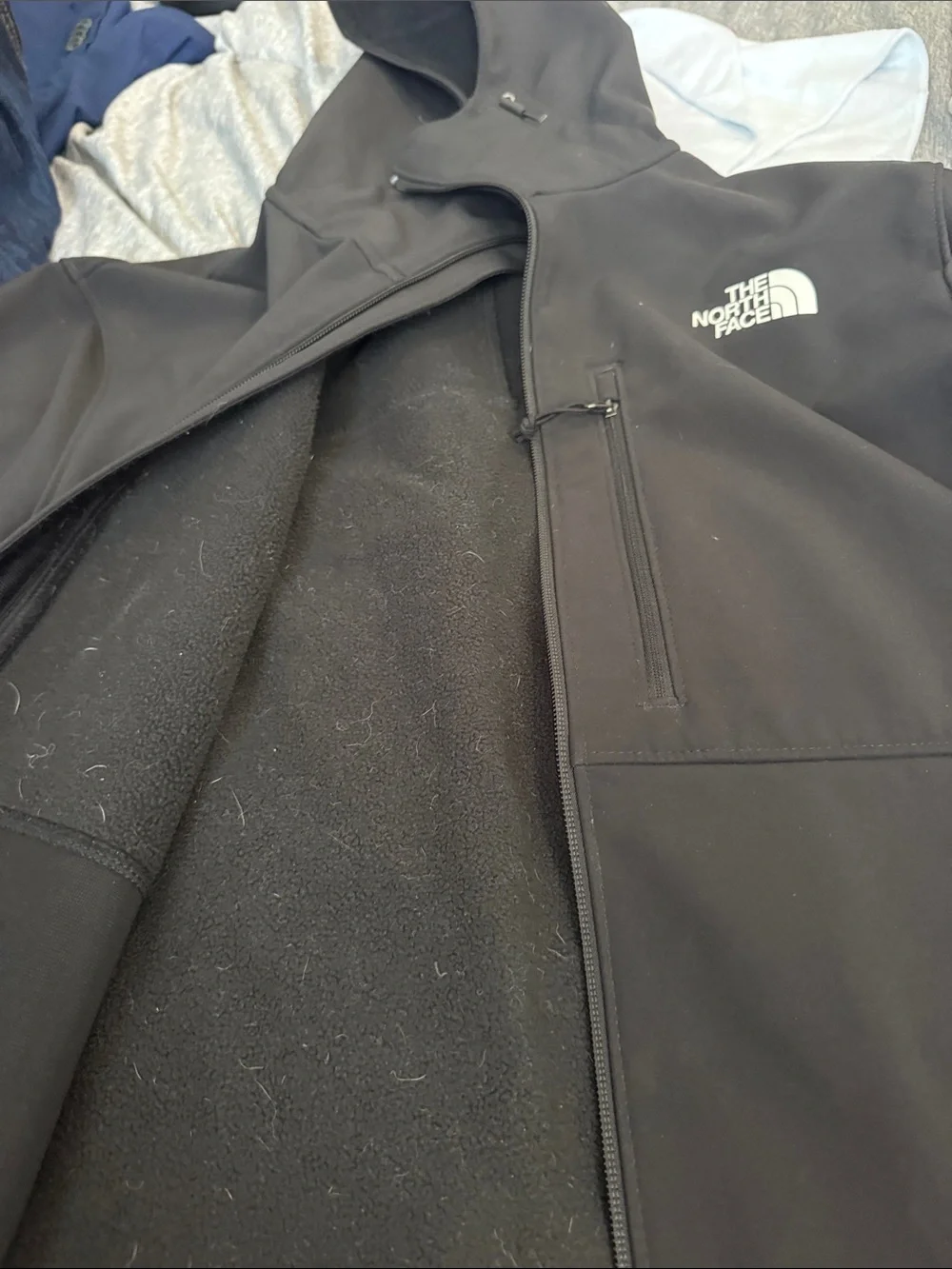 The North Face Black Hooded Windbreaker Jacket